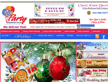 Tablet Screenshot of partywarehouseoutlet.com